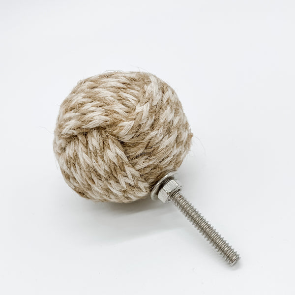 Weaved Cotton and Jute Knot Pull