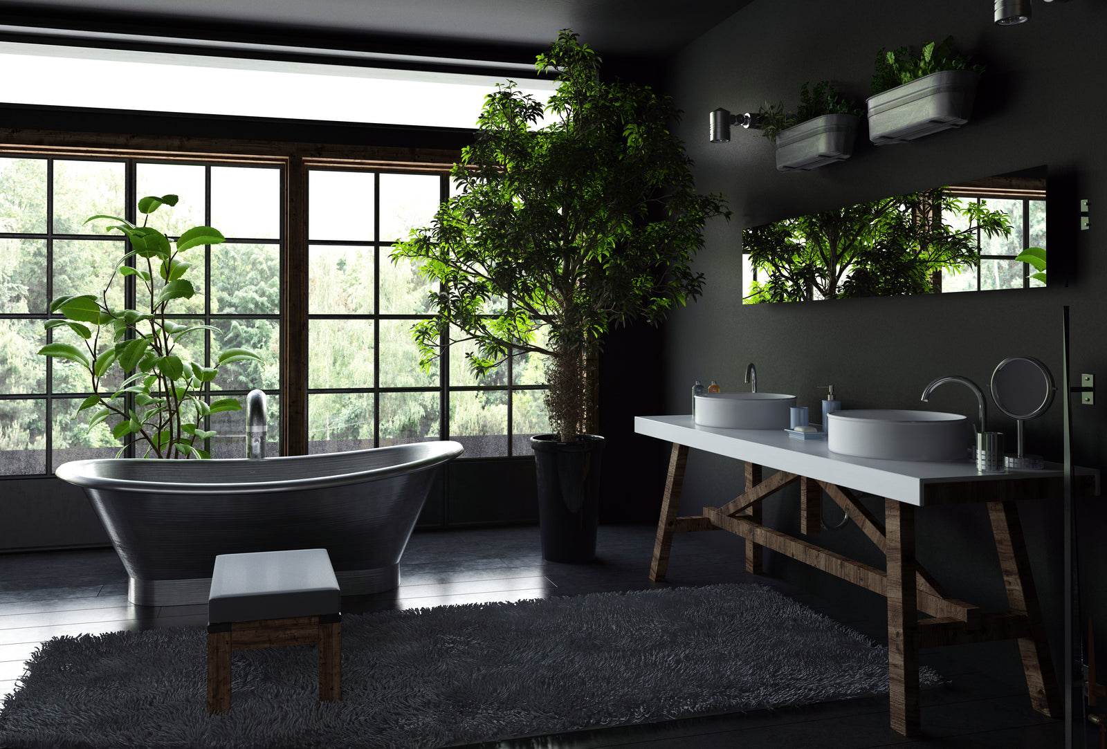 Create Striking Contrasts with Black Chalk Paint