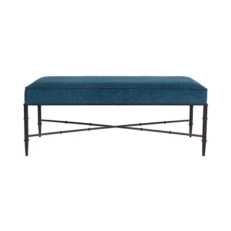 How to Style With a Teal Ottoman