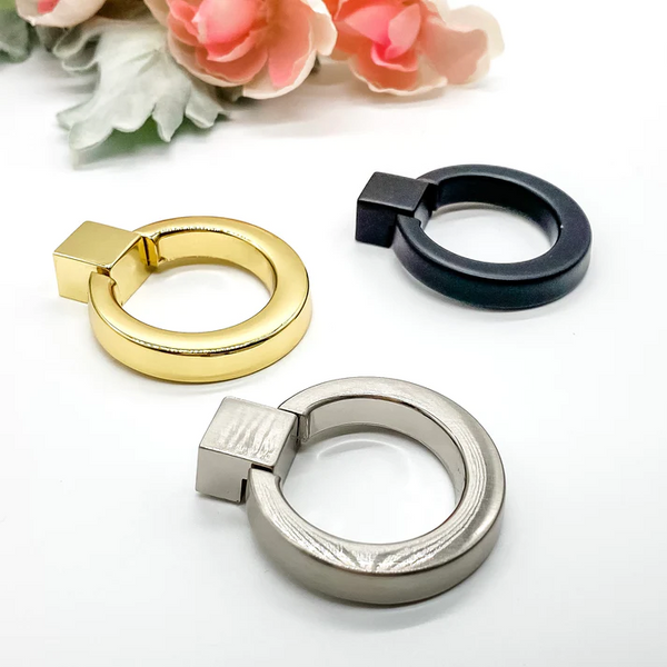 Ring Pull Cabinet Knob - Stylish Drawer Handle