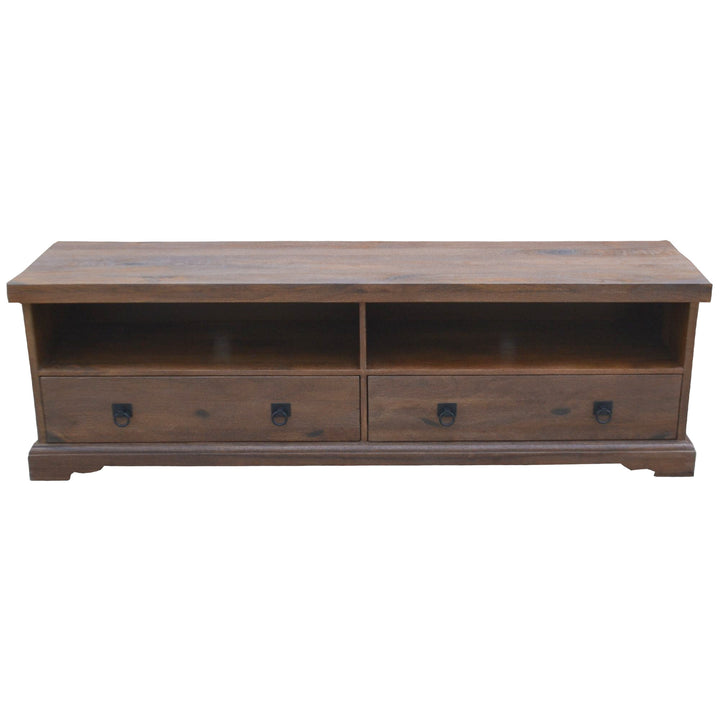 Florence ETU Entertainment TV Unit 180cm 2 Drawer Solid Mango Timber Wood