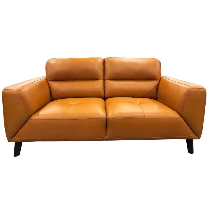 Downy Genuine Leather Sofa Set 3 + 2 Seater Upholstered Lounge Couch Tangerine
