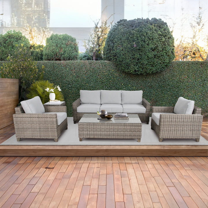 Sophy 3+1+1 Seater Wicker Rattan Outdoor Sofa Set