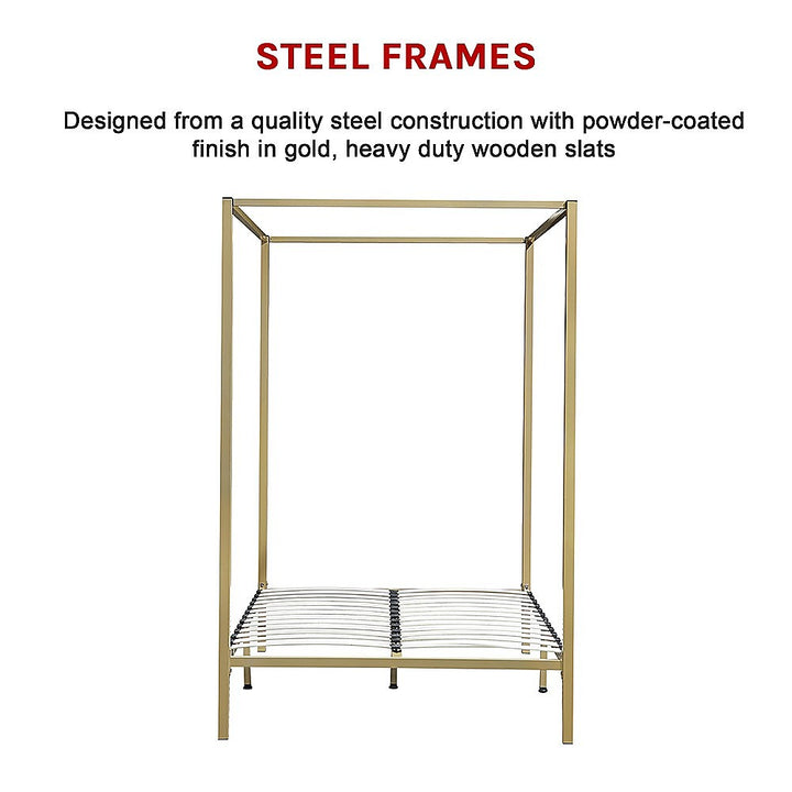4 Four Poster Double Bed Frame