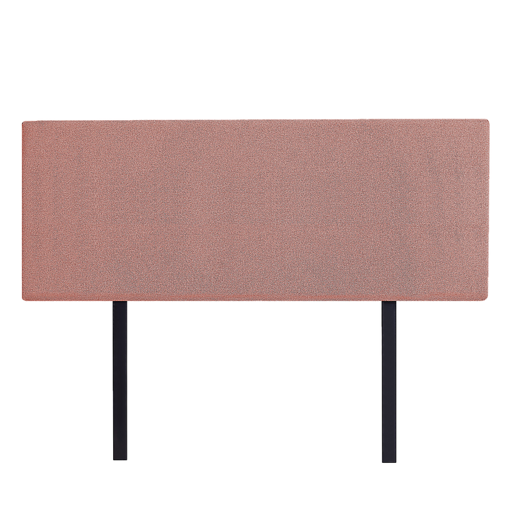 Linen Fabric Double Bed Deluxe Headboard Bedhead - Pearl Copper Brown