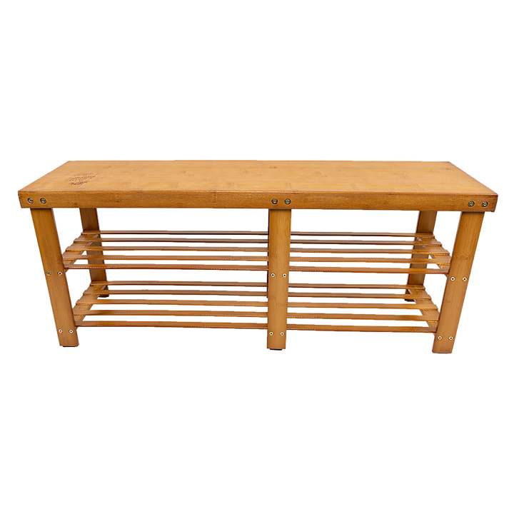 Bamboo Shoe Rack Wooden Bench Storage Organiser Cabinet Holder Stool