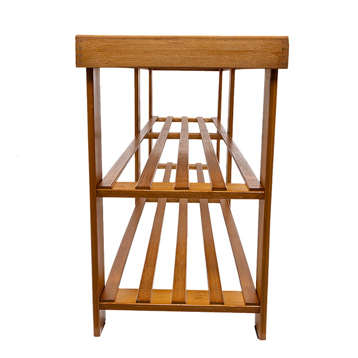 Bamboo Shoe Rack Wooden Bench Storage Organiser Cabinet Holder Stool