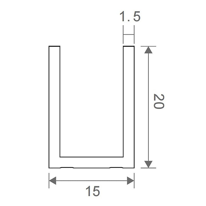 90x210cm Single Shower Glass Screen with Chrome Wall Channel & Square Pole