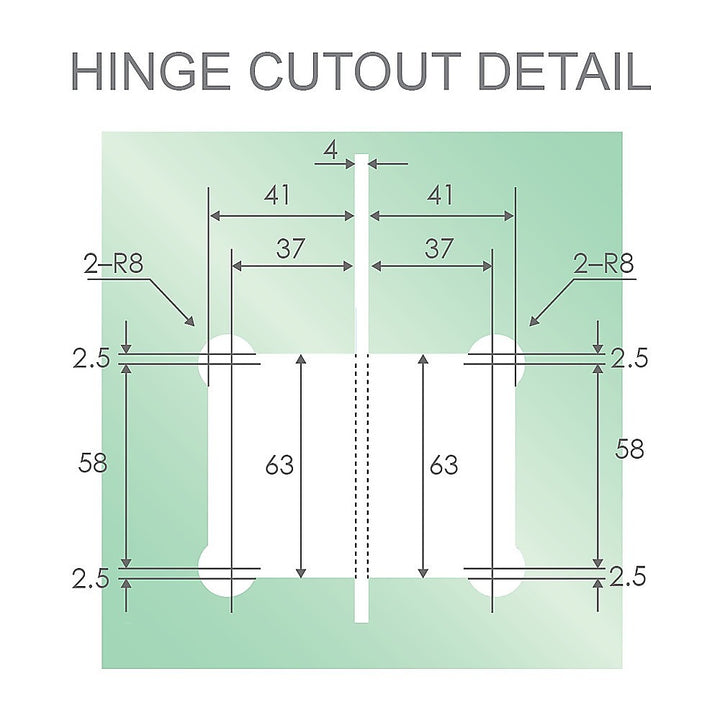 90cm Wall to Wall Frameless Shower Screen with Chrome Channel and SS Hinges , Round Handle