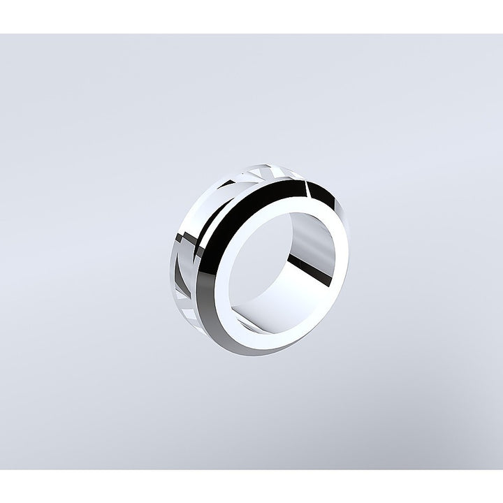 90cm Wall to Wall Frameless Shower Screen with Chrome Channel and SS Hinges , Round Handle