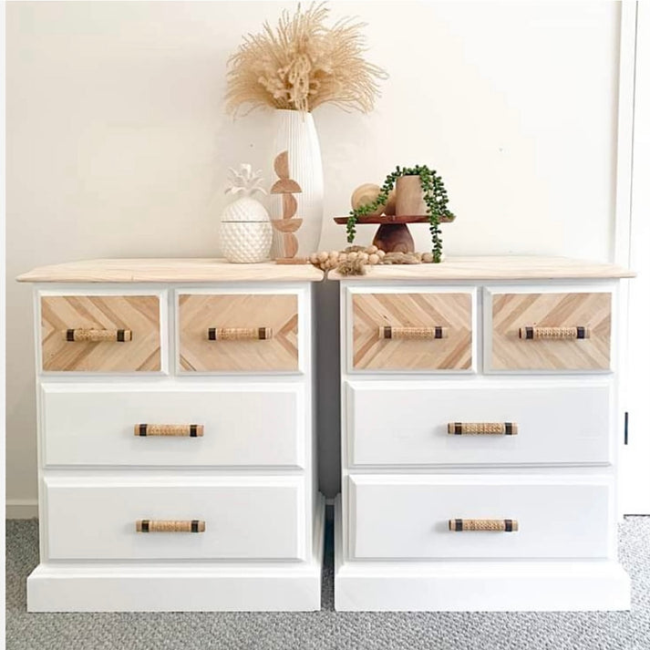 Rattan Large Cabinet Drawer Handle - Sweet Pea Interiors