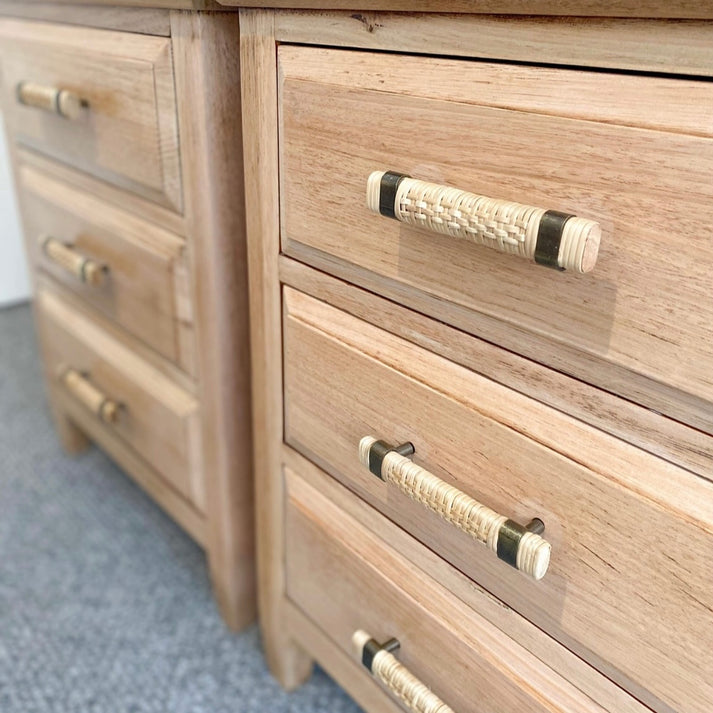 Rattan Large Cabinet Drawer Handle - Sweet Pea Interiors