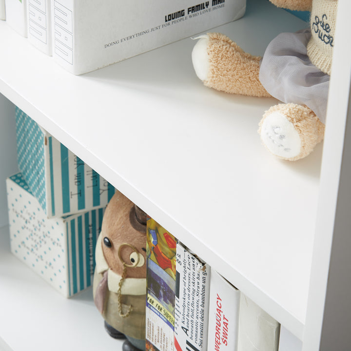 Marlow White & Blue Bookcase - Sweet Pea Interiors