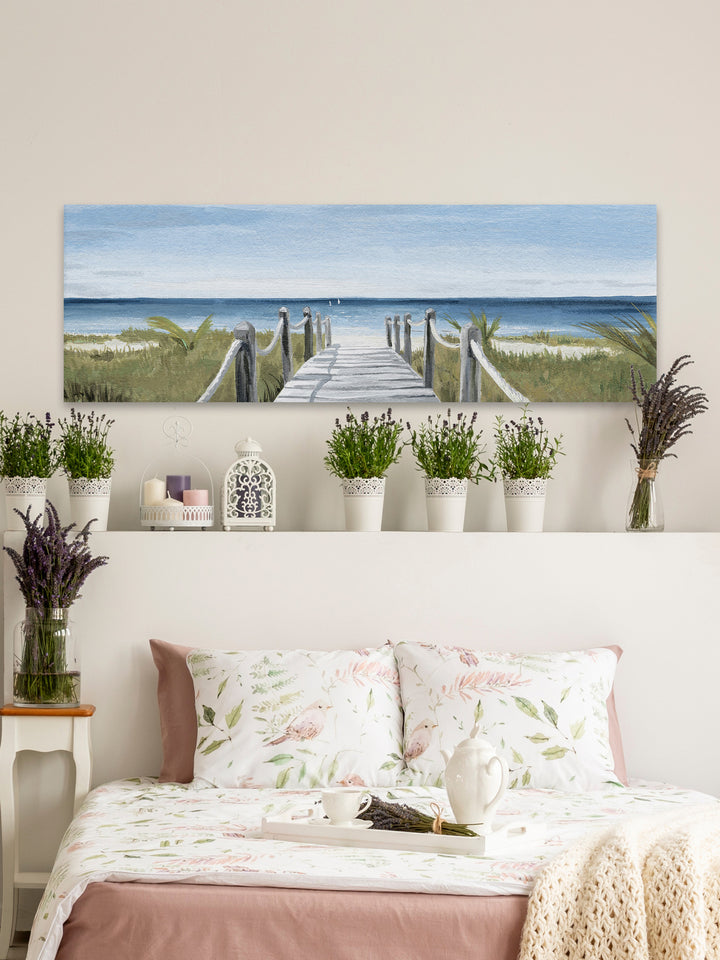 Marmont HIll Beach Walkway Stretched Canvas Wall Art - Sweet Pea Interiors