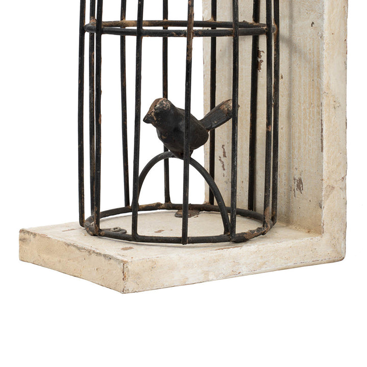 Black Bird Cage Bookends (Set of 2) - Sweet Pea Interiors