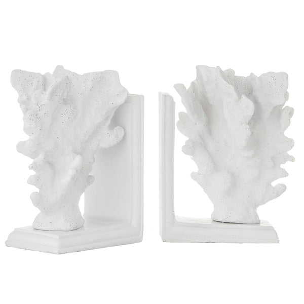 Coral Polyresin Bookends (Set of 2) - Sweet Pea Interiors