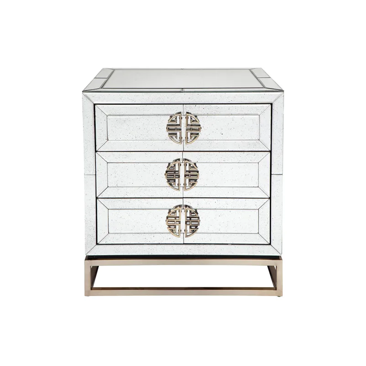 Rochester Mirrored Bedside Table - Sweet Pea Interiors